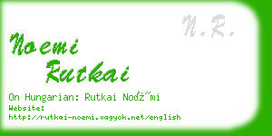 noemi rutkai business card